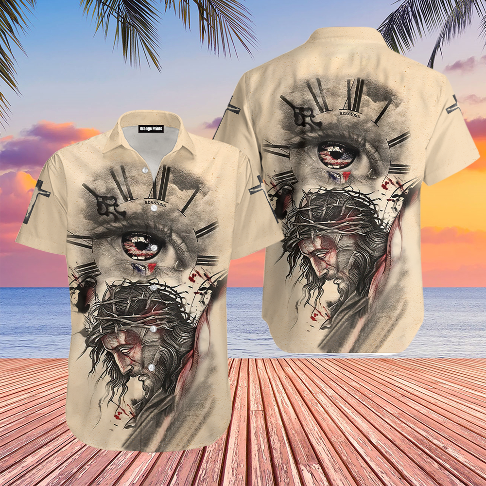 Jesus Eye Clock Hawaii Shirt For Men And Women Ha52045