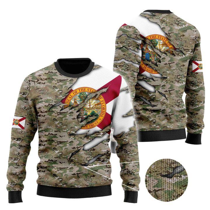 Us Camo Ugly Christmas Sweater | For Men & Women | Adult | Us3893