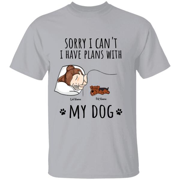 Sorry I Can’T I Have Plans With My Dogs Personalized T-Shirt Ts-Nn758