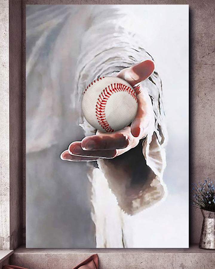 Baseball Gifts Of God Canvas Gift for Friend Birthday Gift Warm Home Decor Wall Art Visual Art