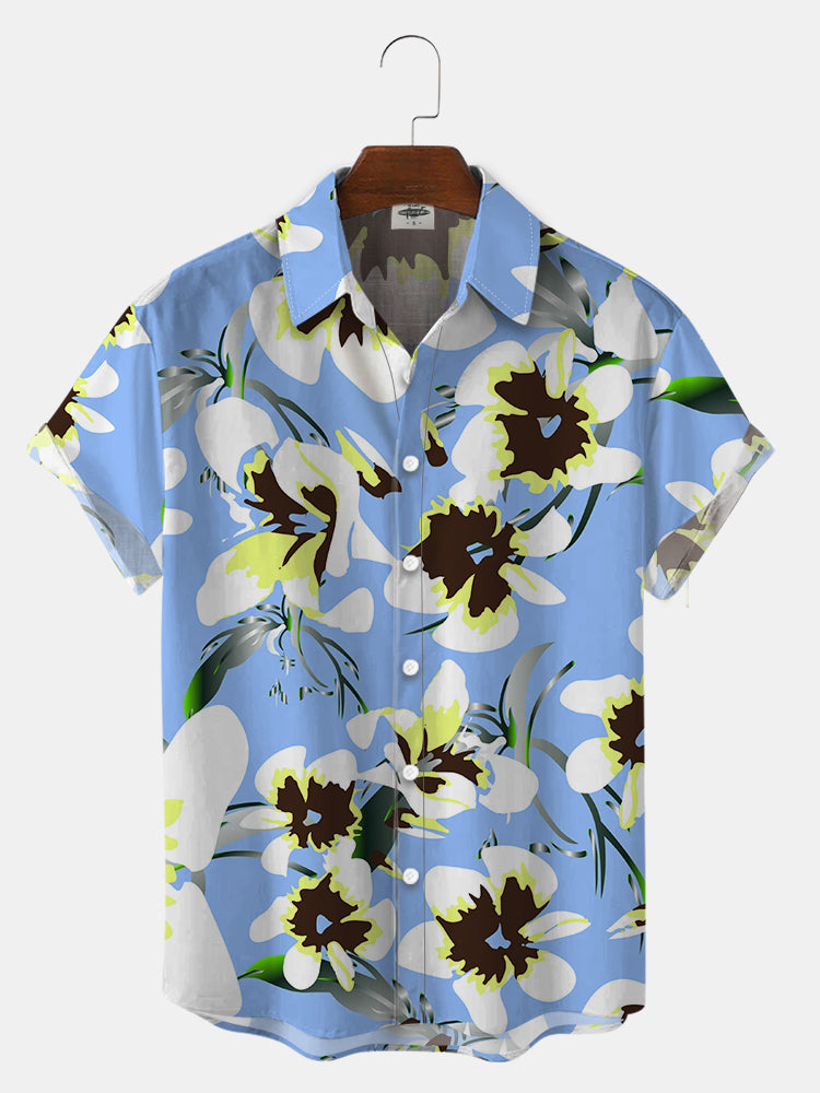 Men’S Hawaii Flower Print Shirts