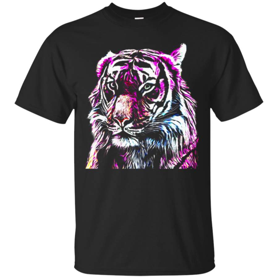 TIGER T-SHIRT WILDCAT FELINE TEE SHIRT FOR MEN WOMEN KIDS