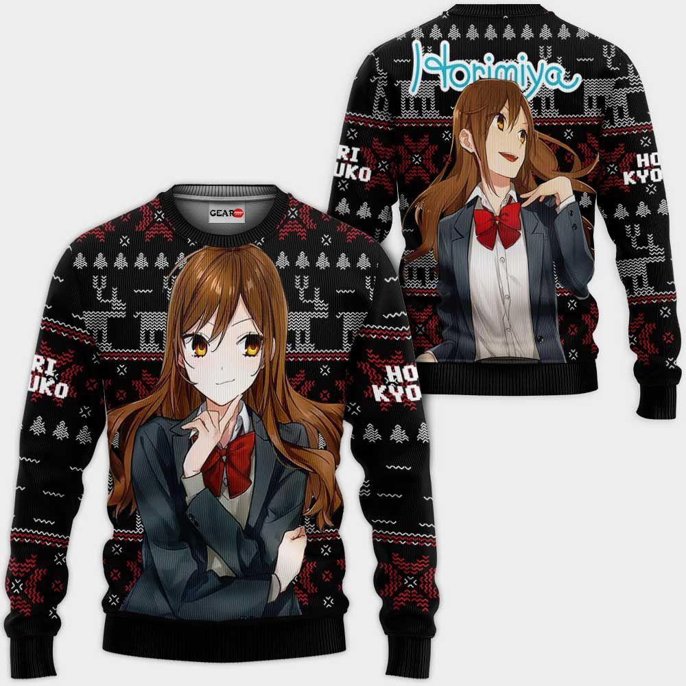 Hori Kyouko Ugly Christmas Sweater Custom Anime Horimiya Xmas Gifts