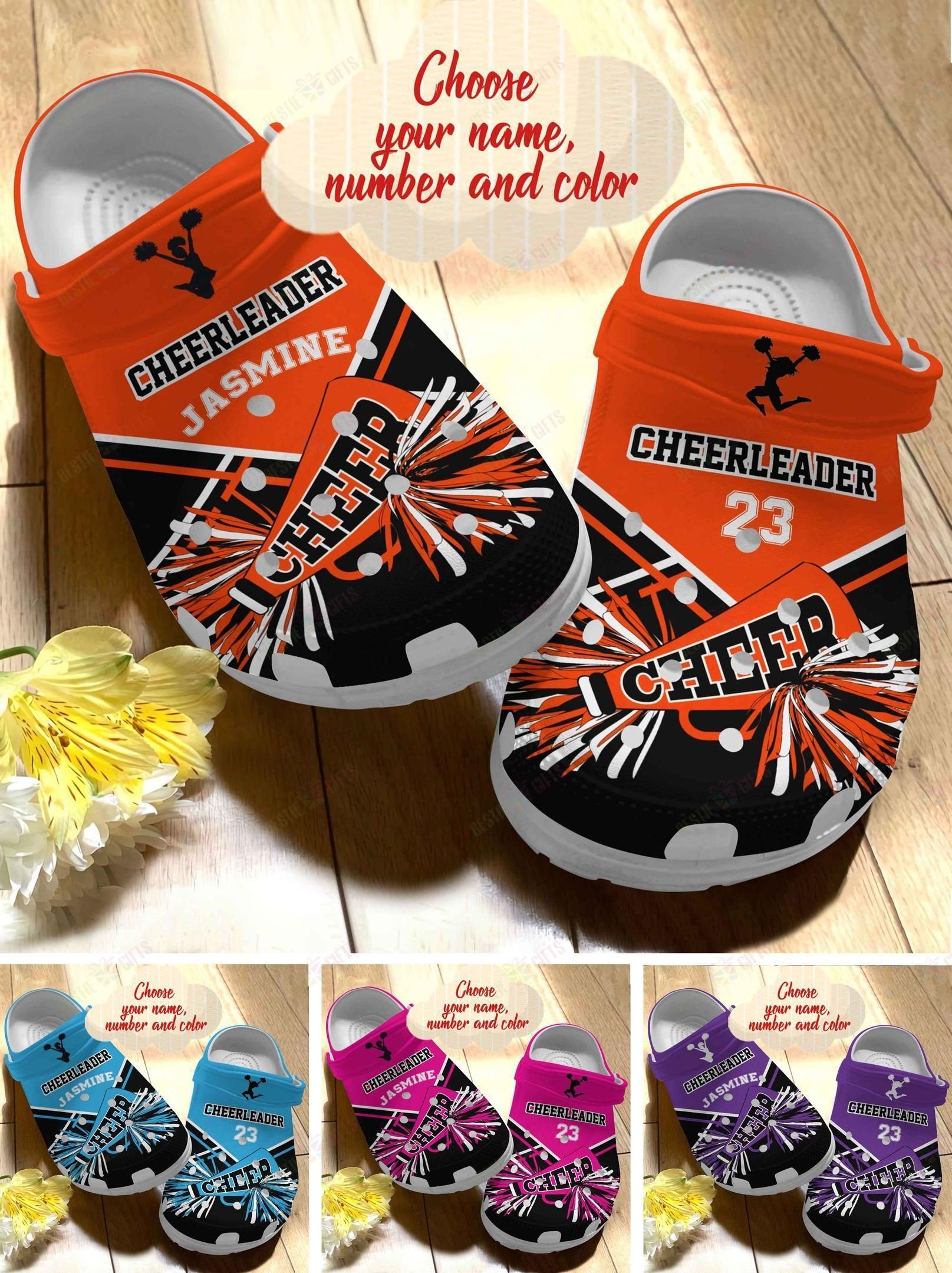 Cheerleader Personalized Crocs Classic Clog Colorful Shoes