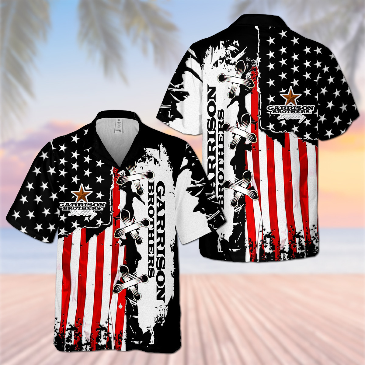 Gb Us Flag Hawaii Shirt Ha57490