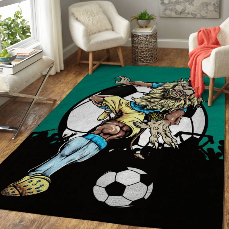 Rug Home Decor Lion Soccer Sport A – Animal Sport Legends