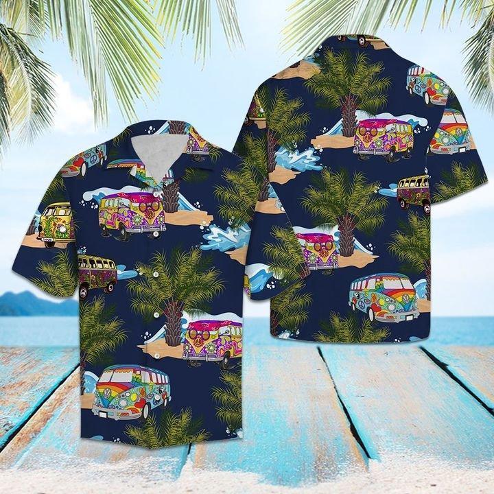 Hippie Bus Colorful Aloha Hawaii Shirts For Men Women Ha4948