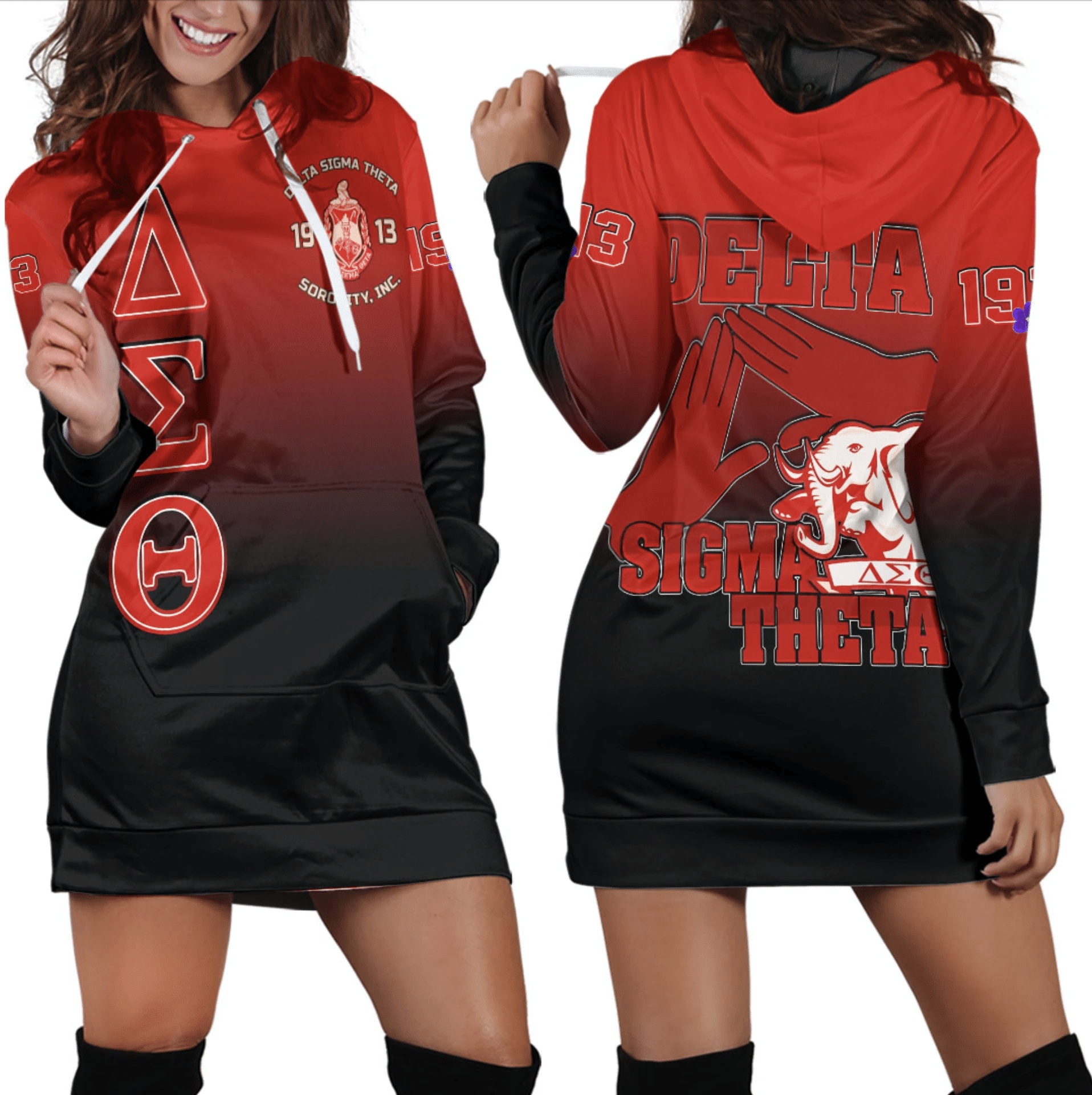 Africa Zone Dress – Delta Sigma Theta Hoodie Dress A31