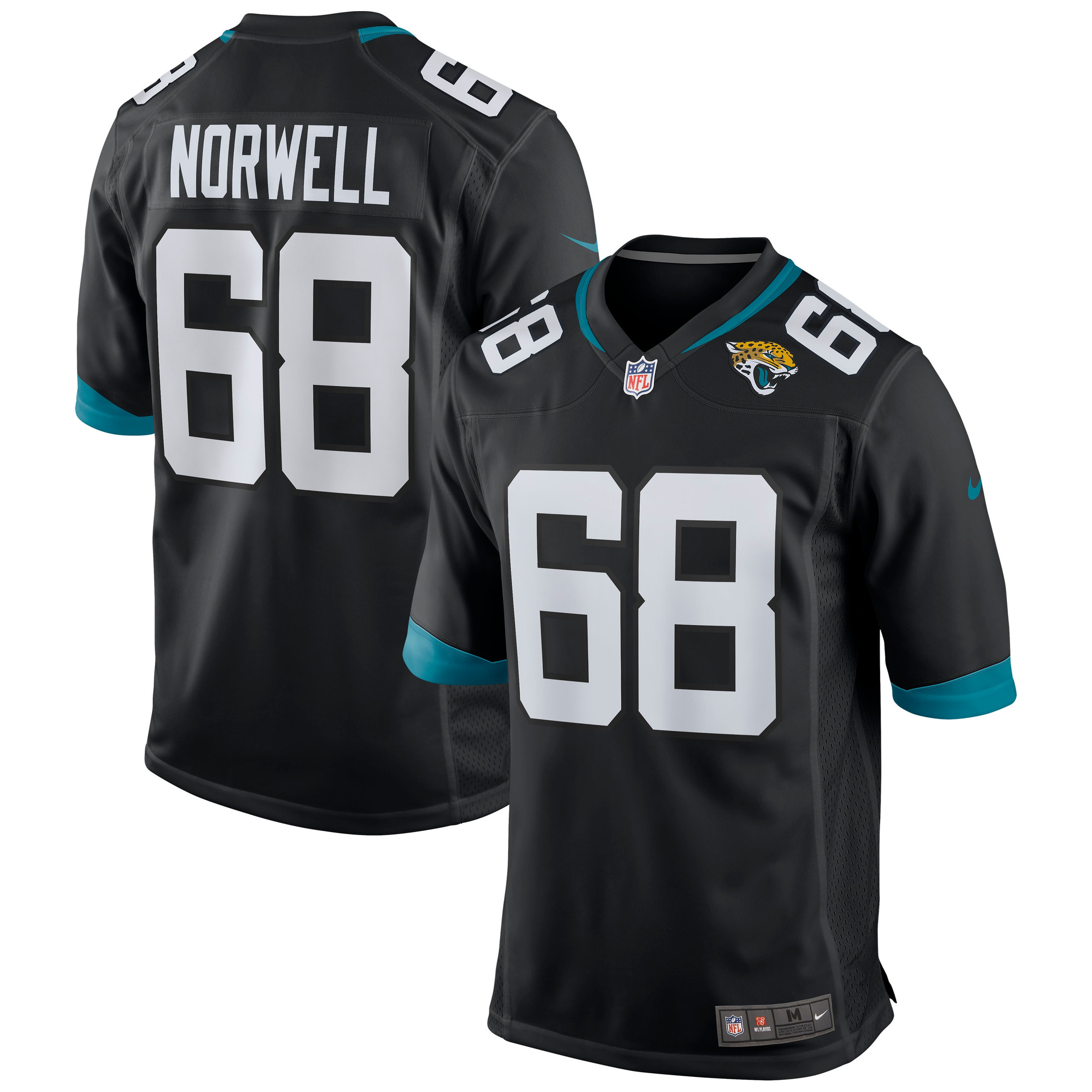 Andrew Norwell Jacksonville Jaguars Game Jersey Black NFL