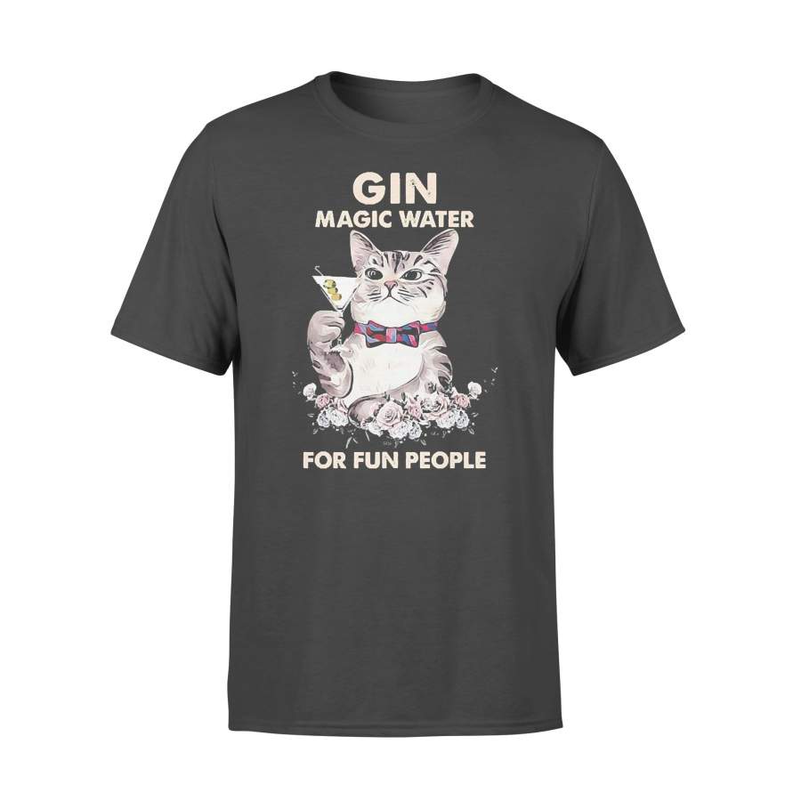 Cat Gin Magic Water For Fun People T-shirt