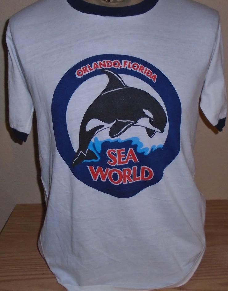 Vtg 1980S Sea World Tropix T-Shirt