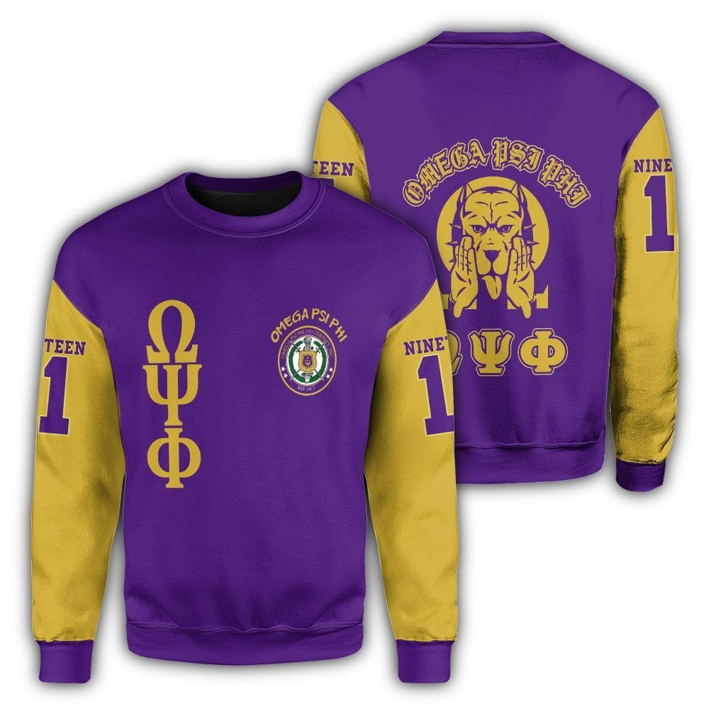 Fraternity Sweatshirt – Omega Psi Phi 38 Crewneck Sweatshirt