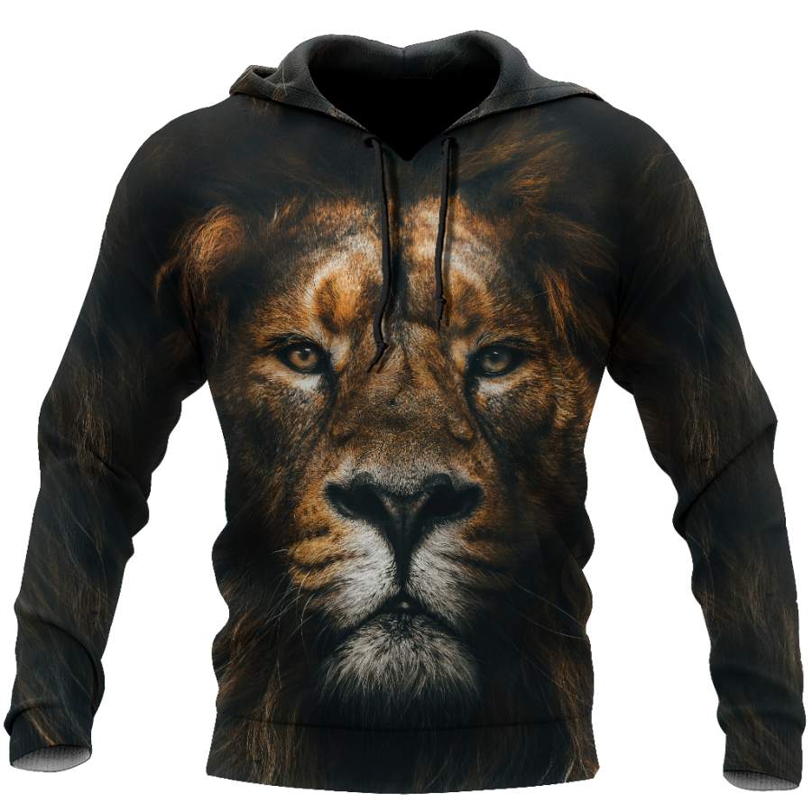 The Silence of Lion Over Printed Hoodie TP