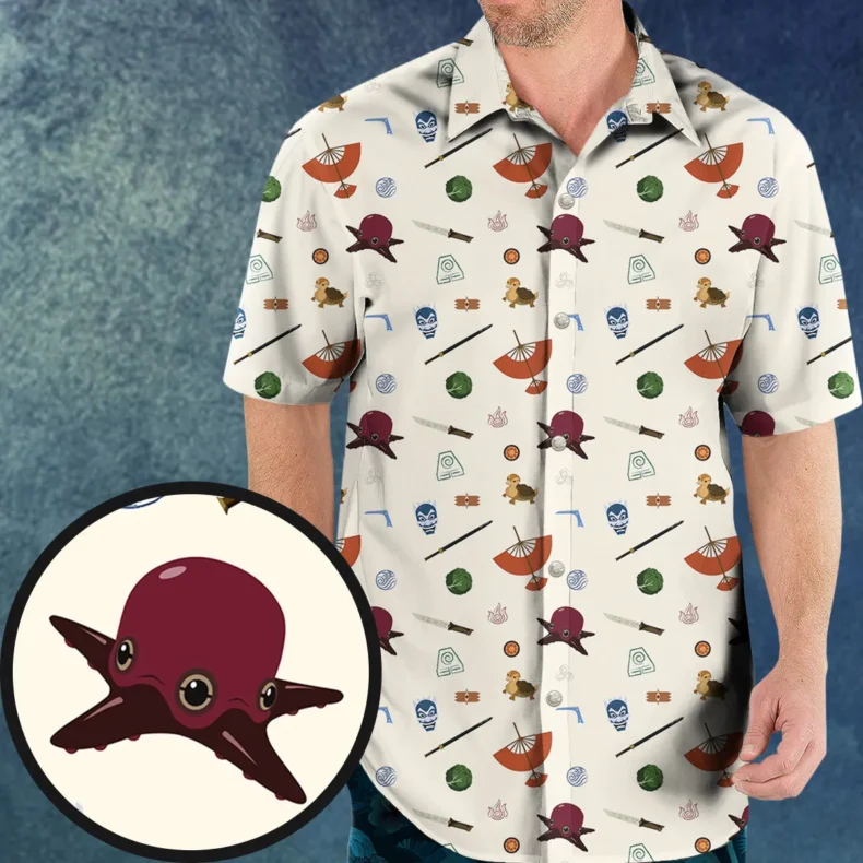Avatar The Last Airbender Medley Pattern Hawaiian Shirt