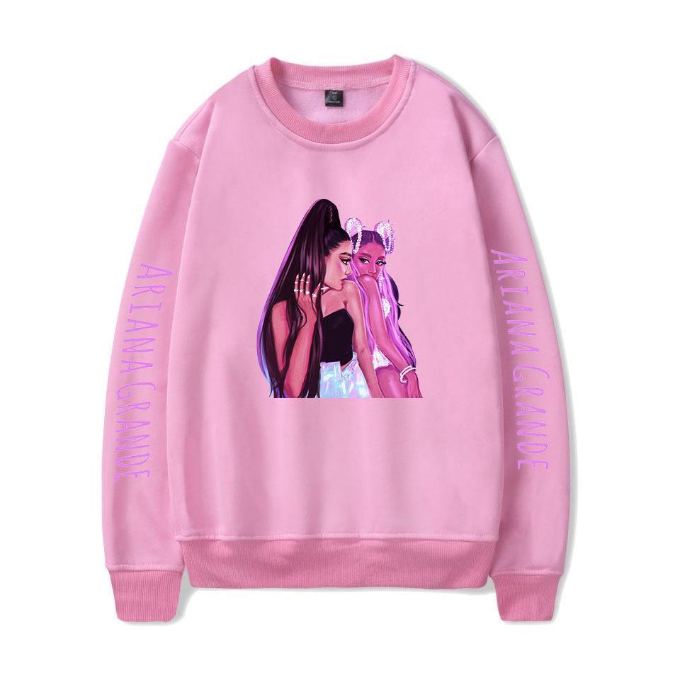 Ariana Grande Crew Neck Sweatshirt Long Sleeve Pullover For Women