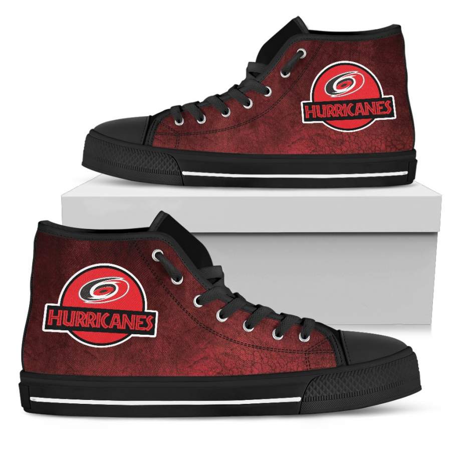 Jurassic Park Carolina Hurricanes High Top Shoes V2