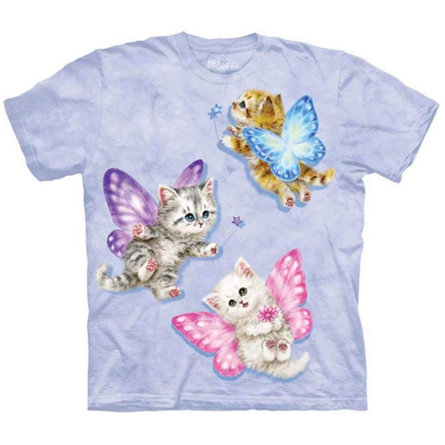 Butterfly Kitten Fairies S T-shirt