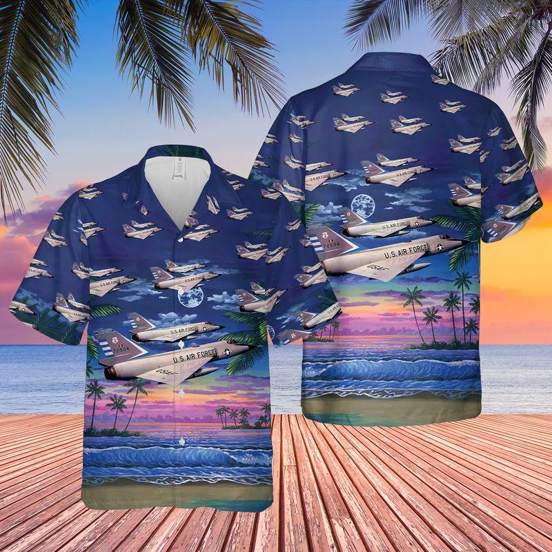 United States Army Air Force Veteran Convair F 106 Delta Dart Hawaiian Shirt | For Men & Women | Adult | Hw7151