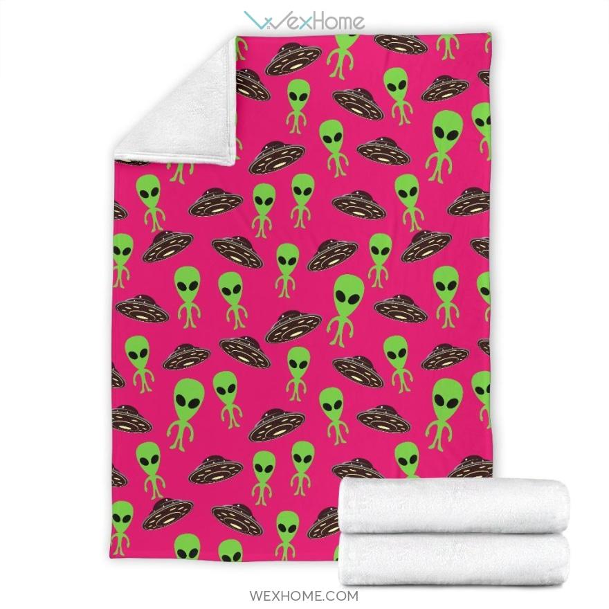 Alien Patterns Print Design Premium Blanket