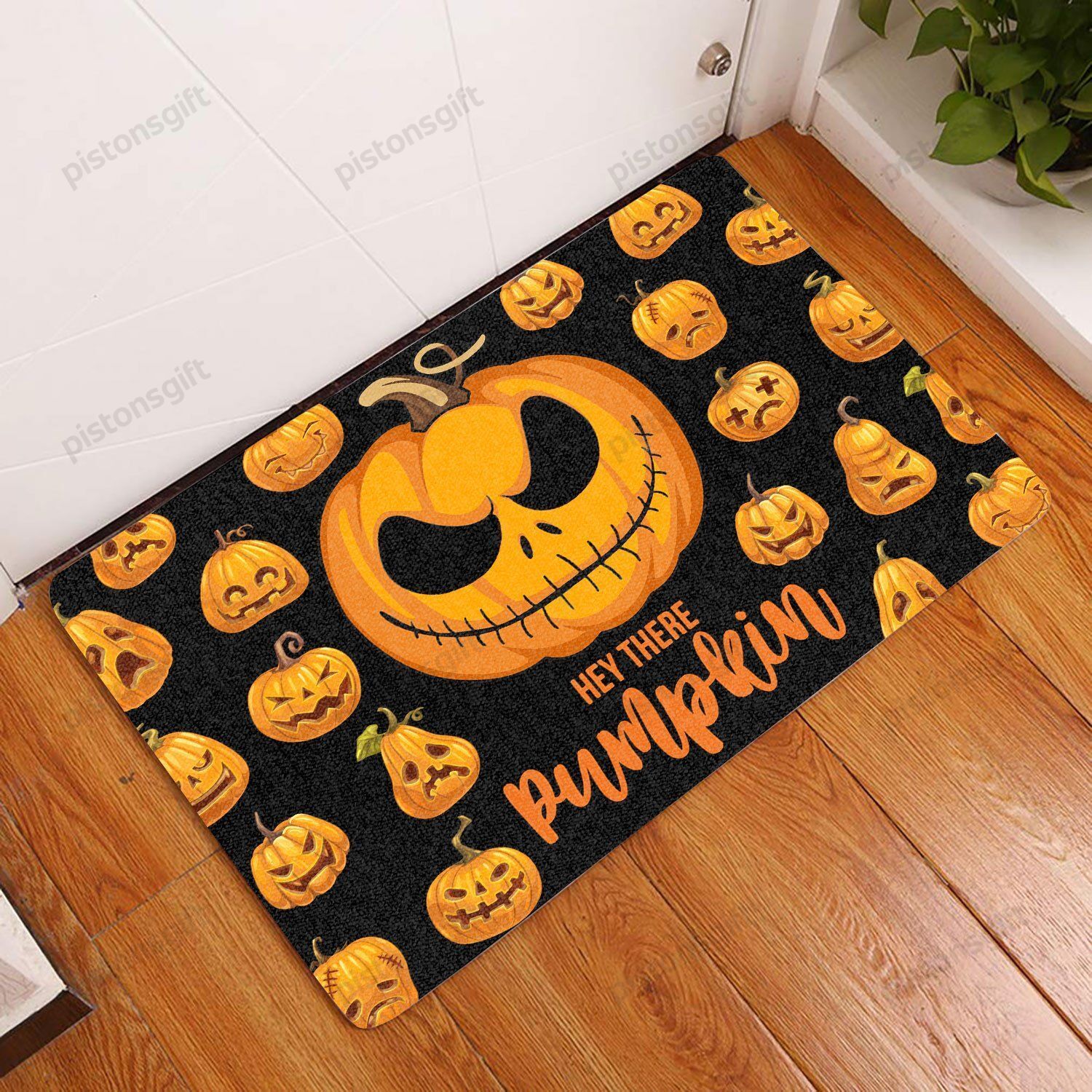 Hey There Pumpkin All Over Printing Doormat