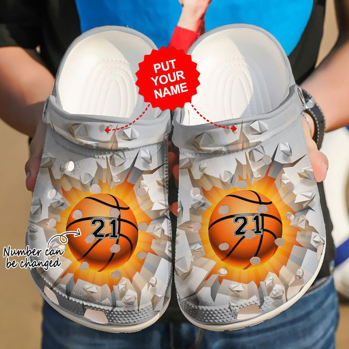 Basketball – Basketball Custom Name Number Lover Clog Shoes For Men And Women