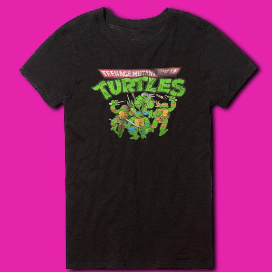 Tmnt Teenage Mutant Ninja Turtles Movie Vintage Women’S T Shirt