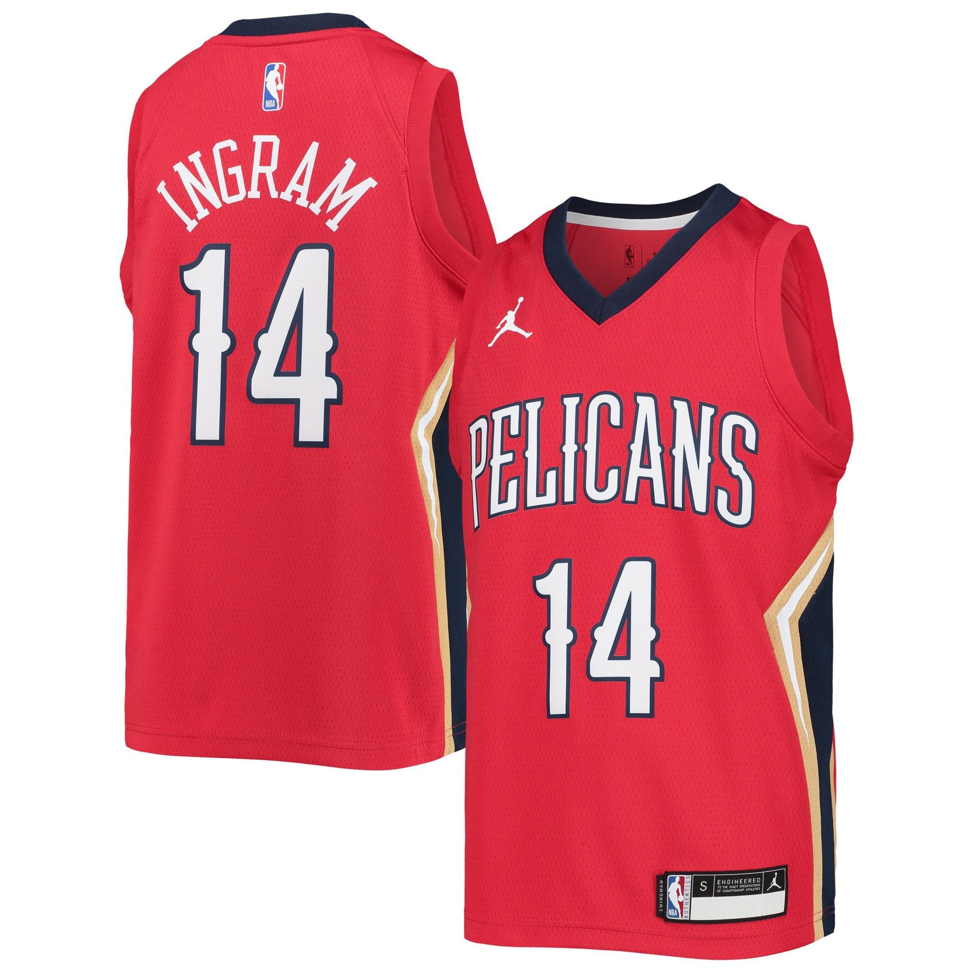 Brandon Ingram New Orleans Pelicans Jordan Brand 2020/21 Player Jersey – Statement Edition – Red NBA