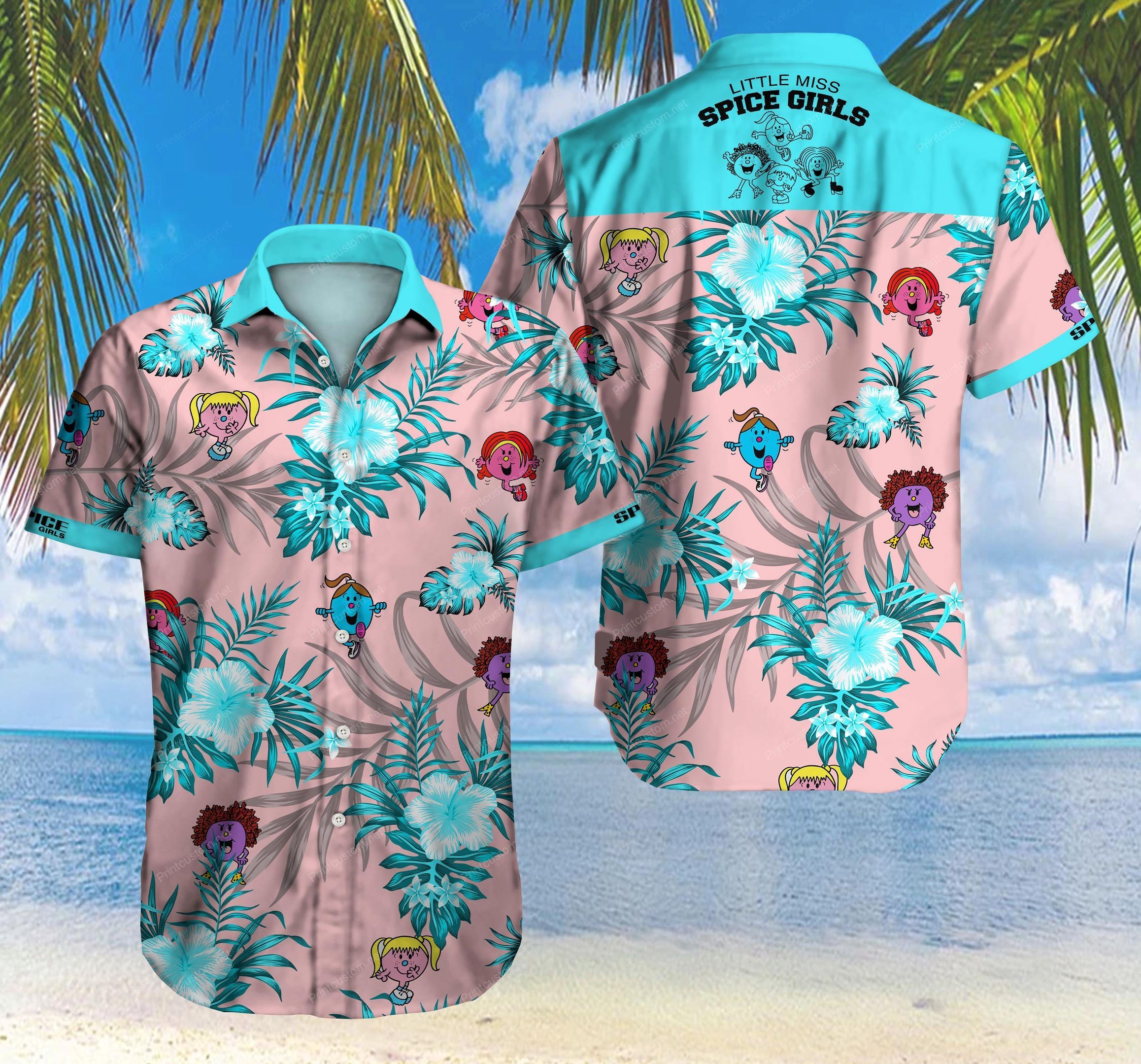 Spice Girls Hawaiian Shirt Ver 8 Summer Button Up For Men Beach Wear Short Sleeve Hawaiian Ha56618