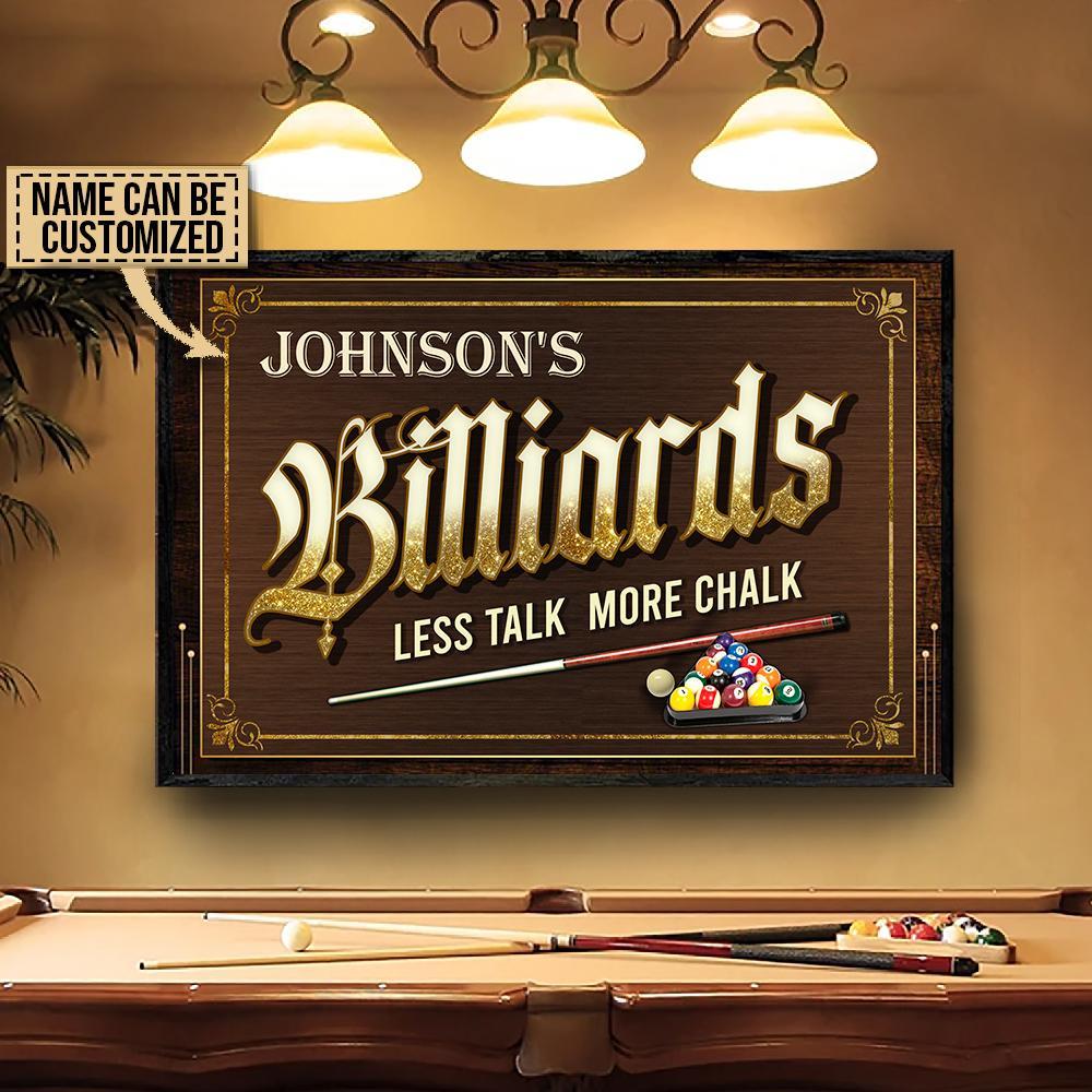 Aeticon Gifts Personalized Billiards Wood More Chalk Canvas Mom Dad Gift Home Decor