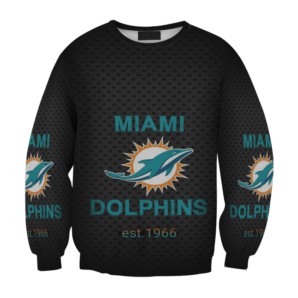 Miami Dolphins Logo Gift For Fan 3D Full Printing Sweatshirt