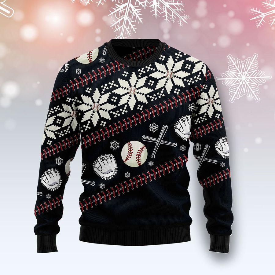 Baseball Christmas Ugly Sweater | Unisex | Full Size | Adult | Colorful | US1368