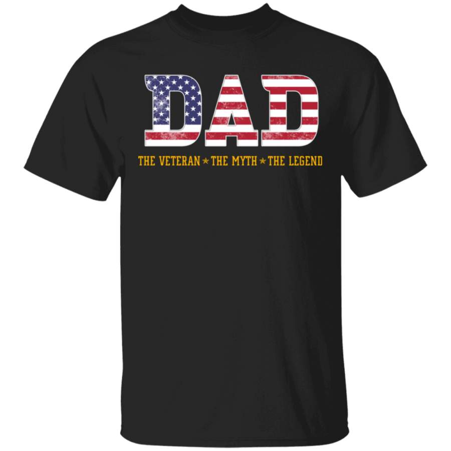 Dad The Veteran The Myth The Legend For Mens Father’s Day Tshirt