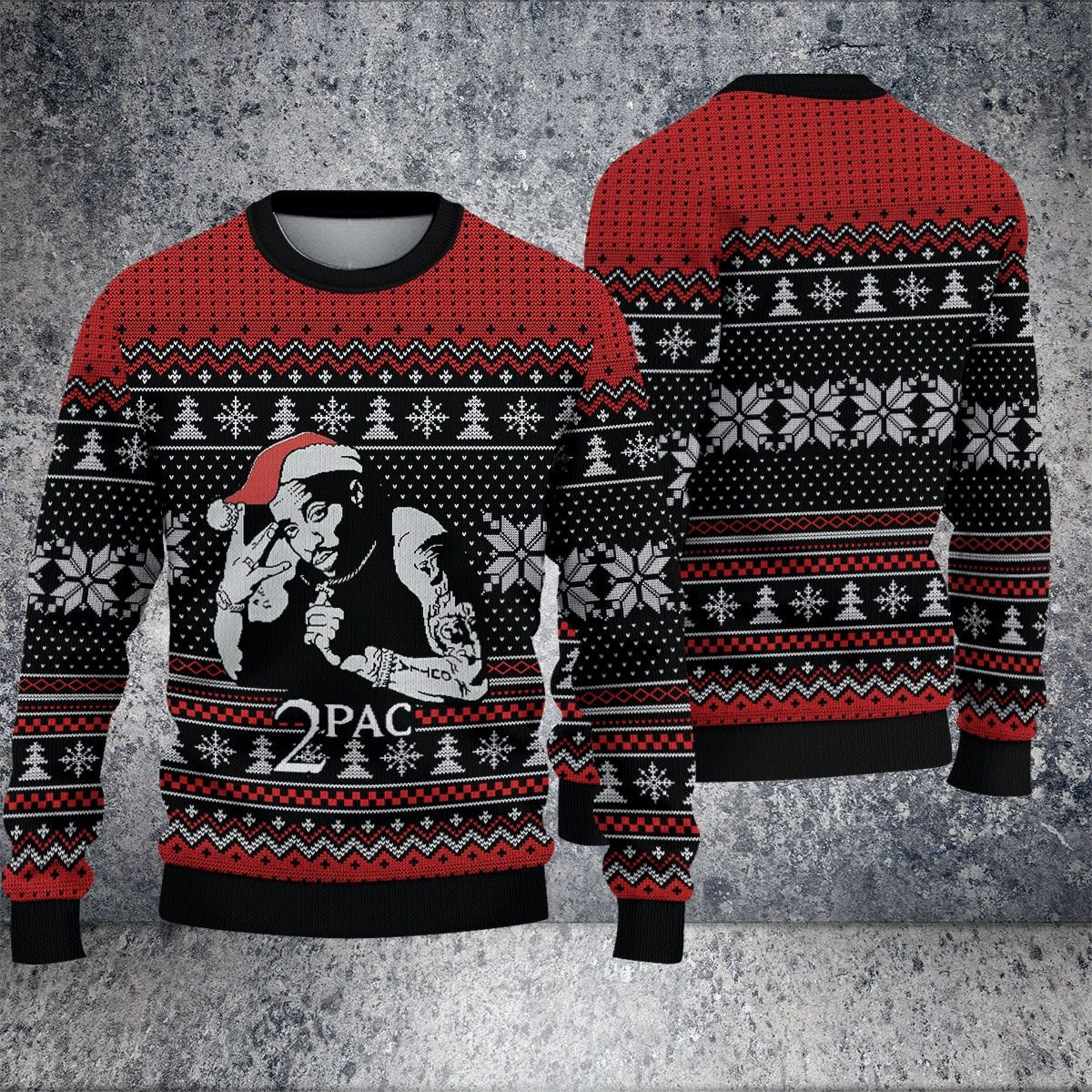 2Pac Lover Ugly Christmas Sweater