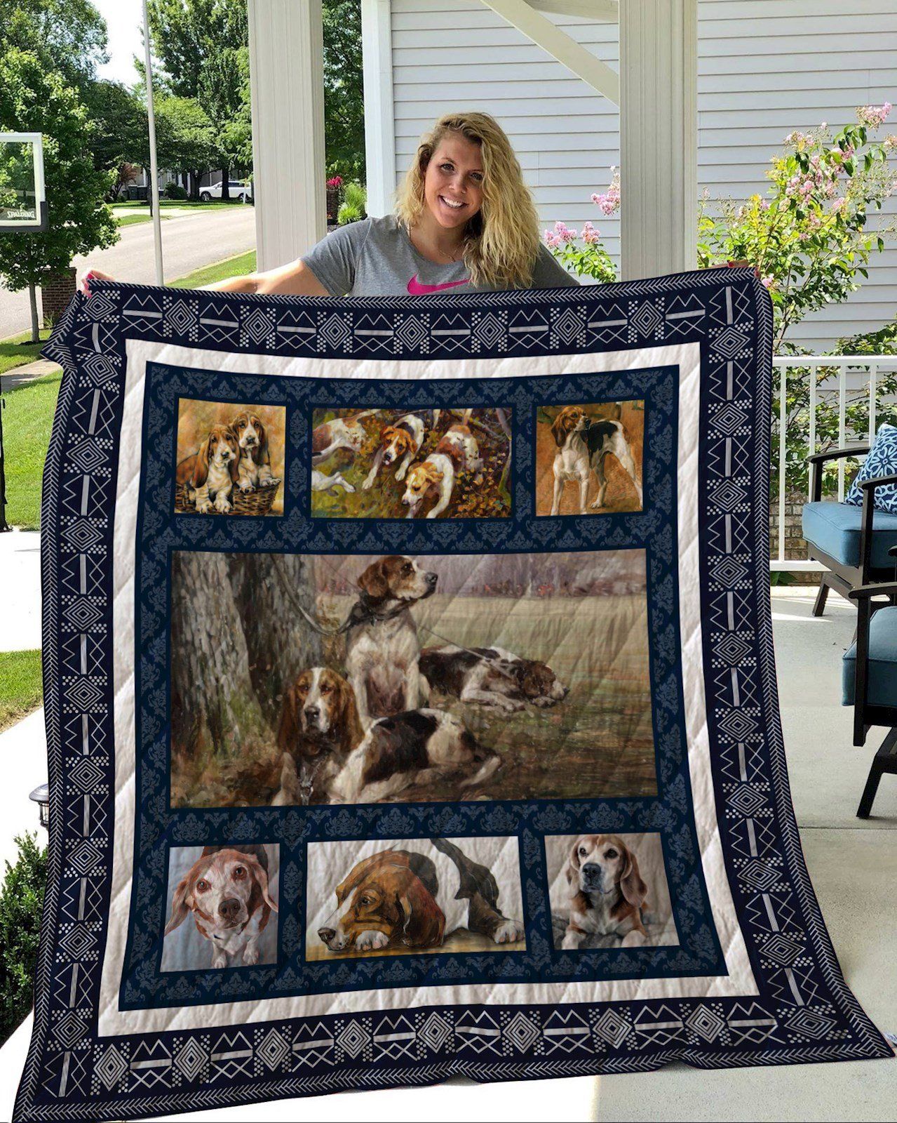 Beagle 3D Quilt Blanket HGM46