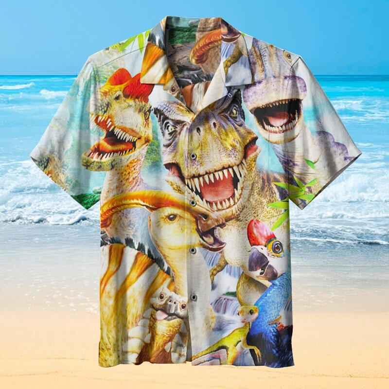 Dinosaur Smile Hawaii Shirt For Men Women Ha86607