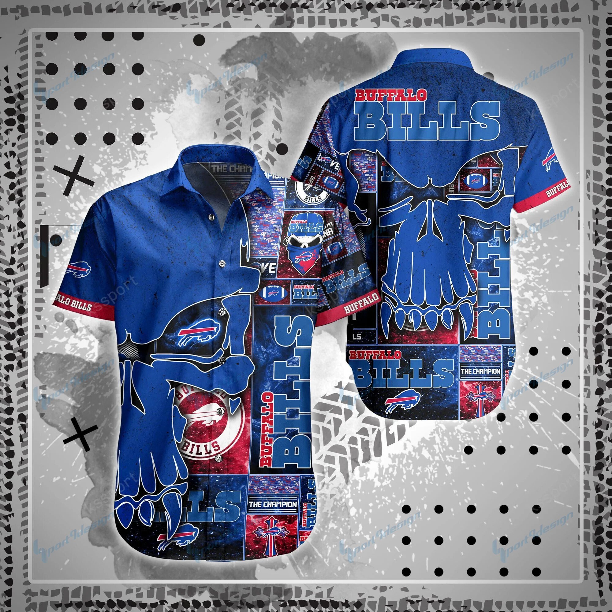 Buffalo Bills Shirt And Shorts Bg80