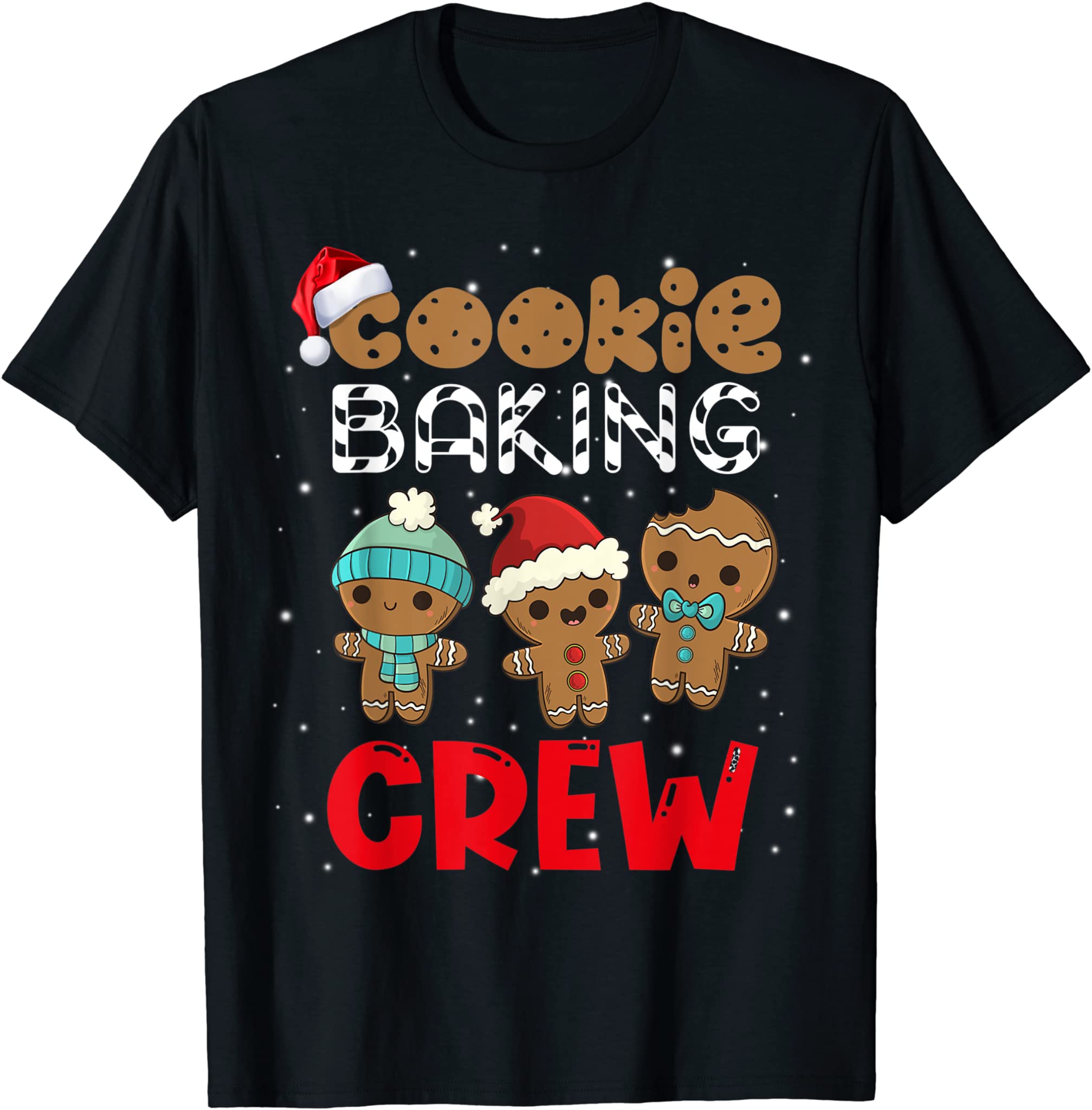 Cookie Baking Crew Christmas 2021 Funny Pajama Family T-Shirt