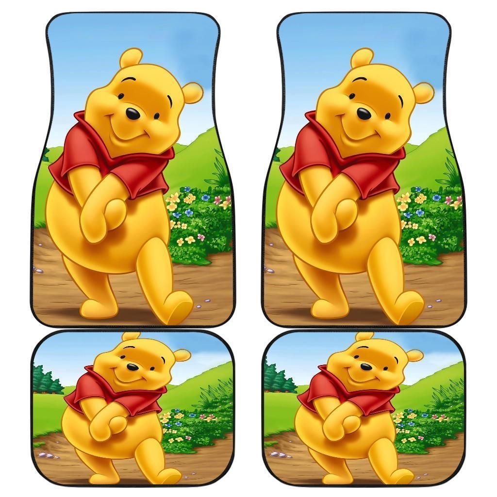 Pooh Casting Miss Smile Cartoon Car Floor Mats Personalized Car Seat Floor Mat Custom Print