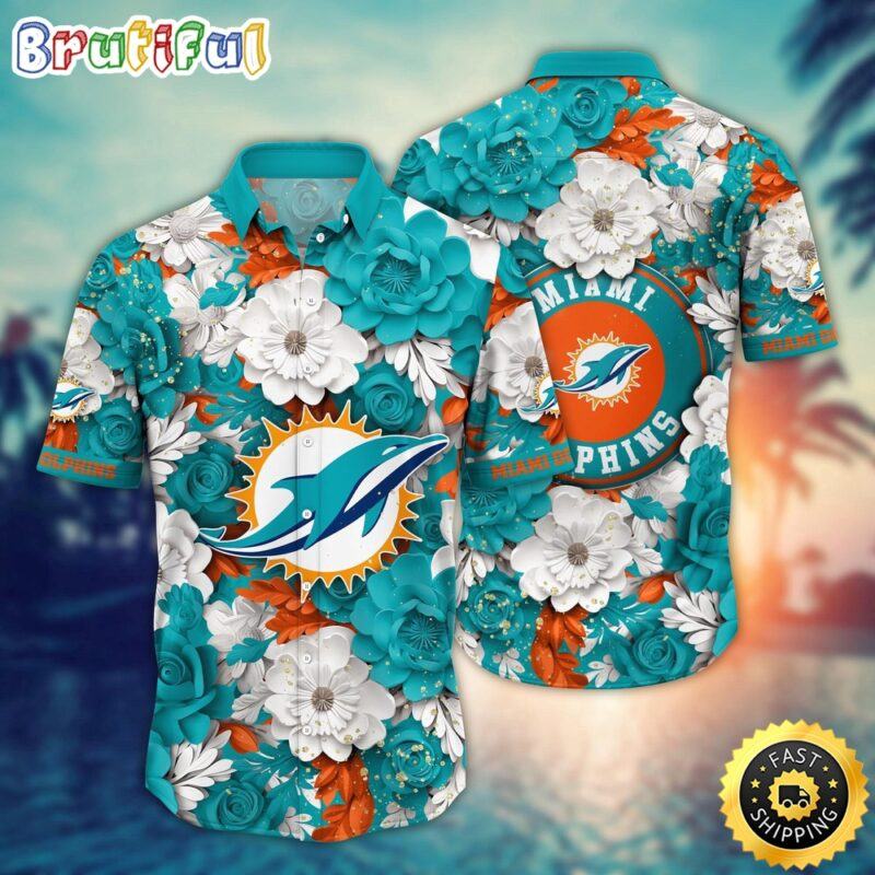 Miami Dolphins Hawaii Shirt Flower Summer Vibes