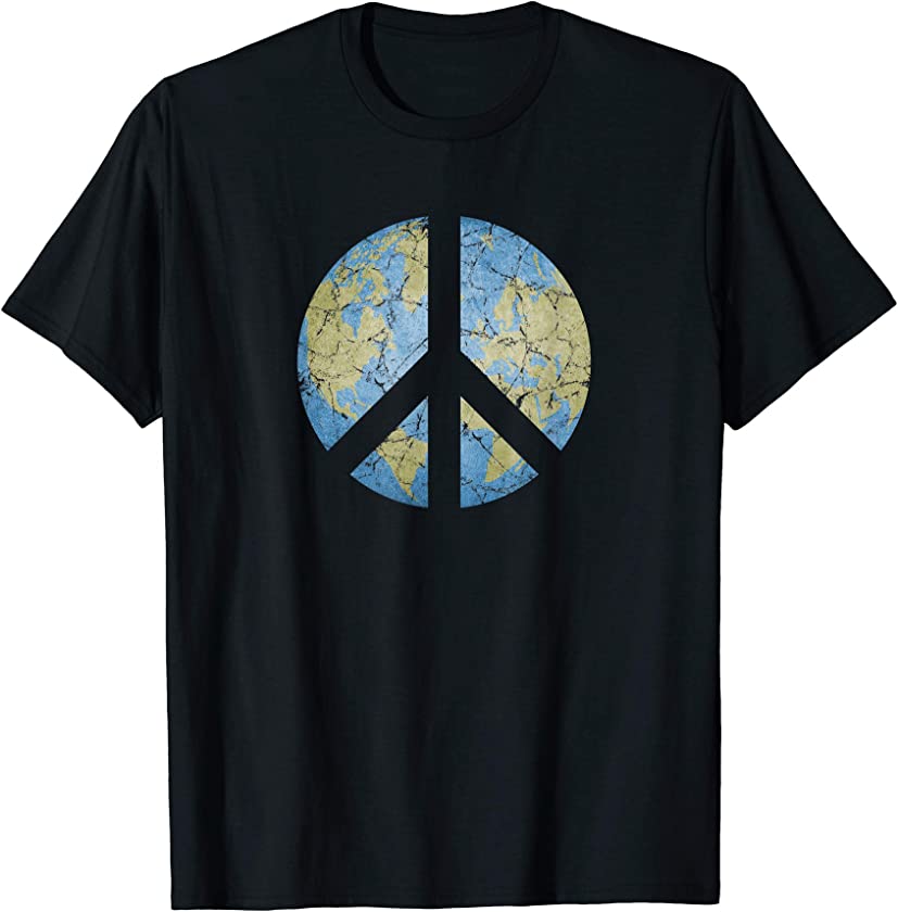 Vintage Peace On Earth World Peace T-Shirt