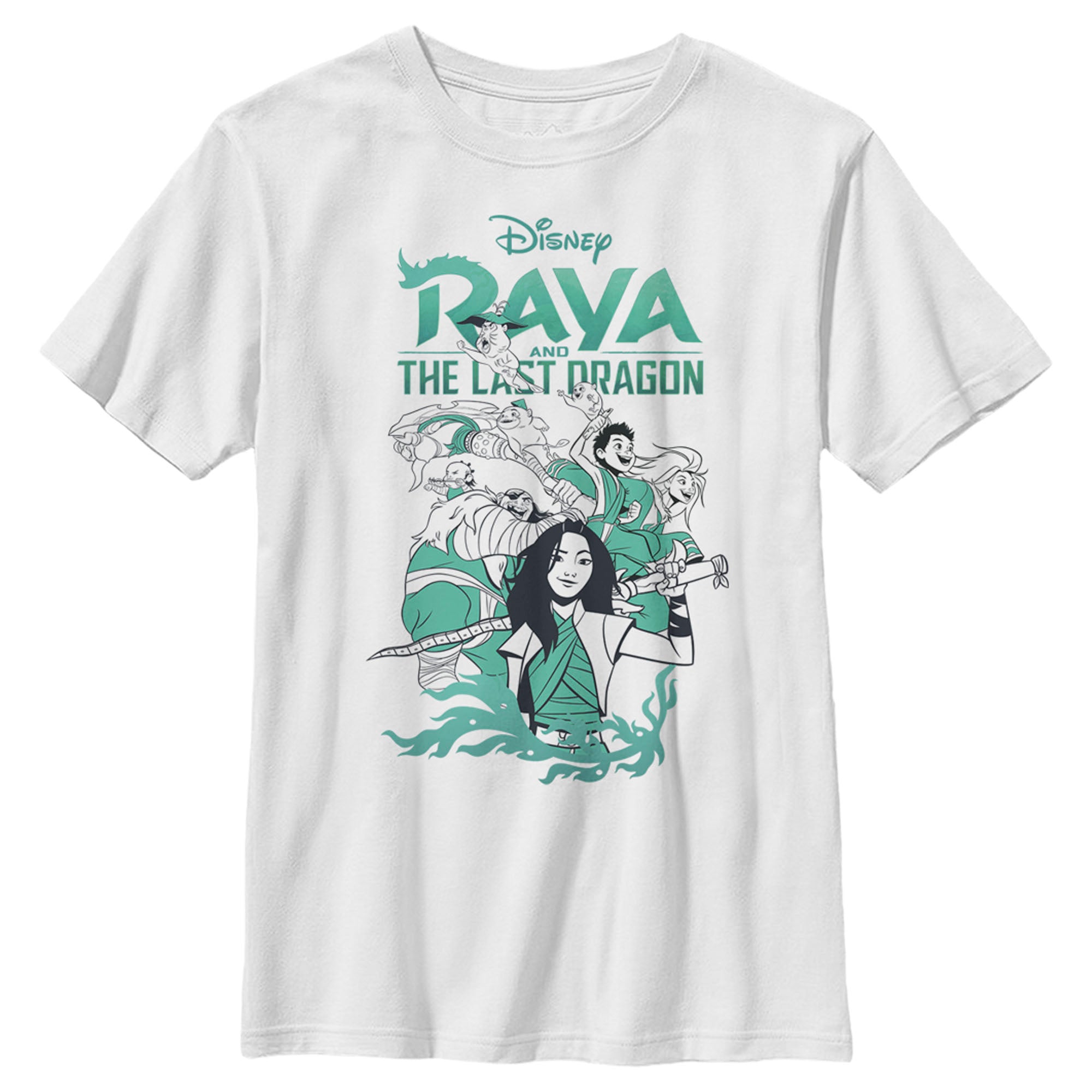 Raya And The Last Dragon Boy’S Characters In Action  T-Shirt