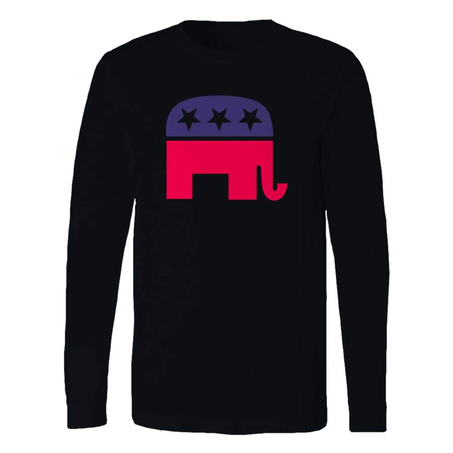 Vintage Republican Elephant Election Long Sleeve T-Shirt