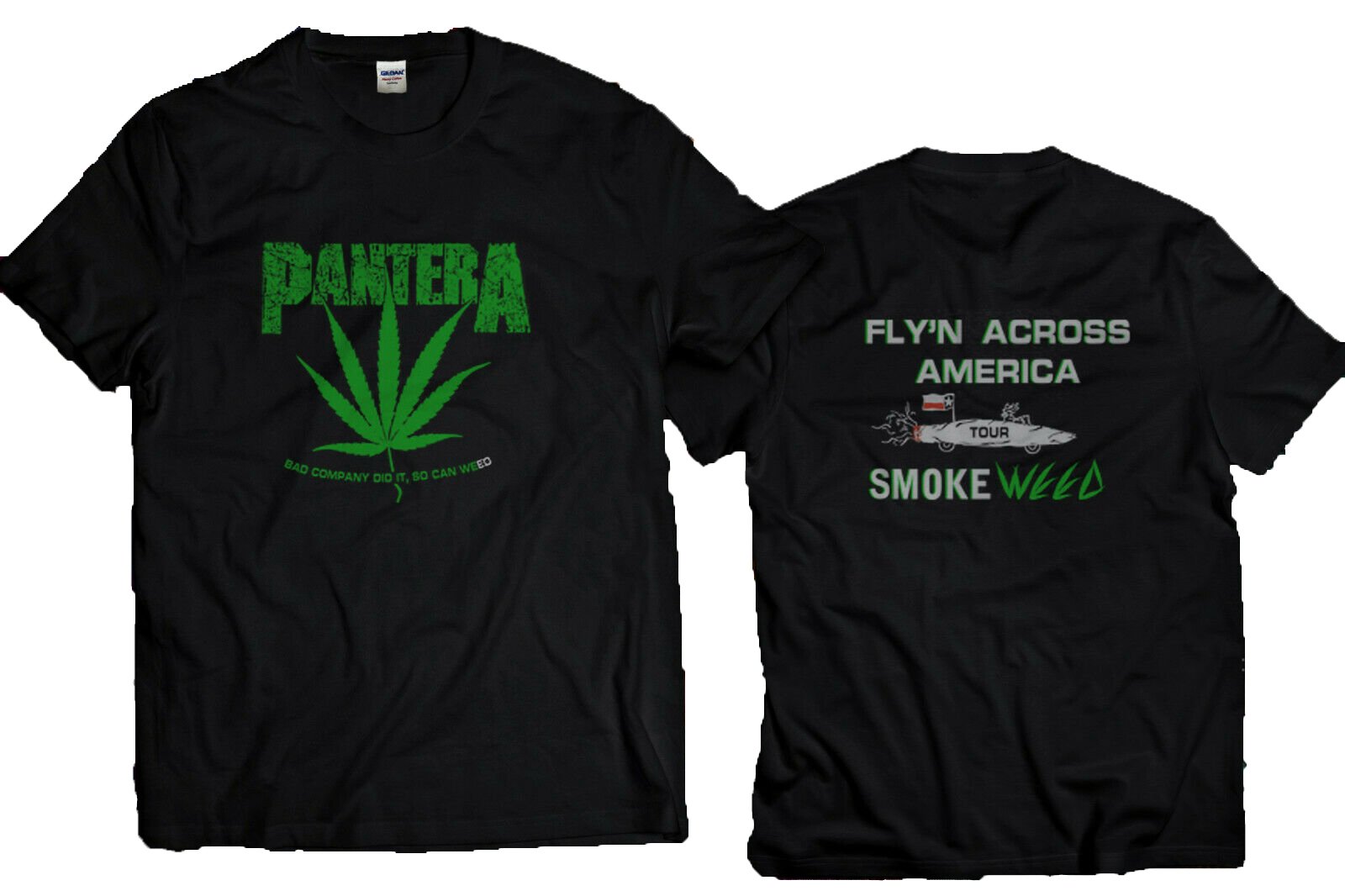 Pantera Fly’N Across America Smoke Weed Gildan Heavy T-Shirt