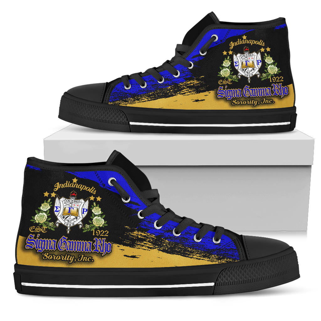 Sigma Gamma Rho High Top Shoe Paint Style A31