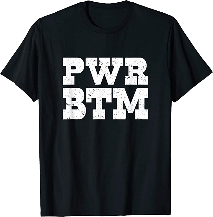 Vintage Power Bottom – Twink Gay Bear PWR BTM Pride T-Shirt