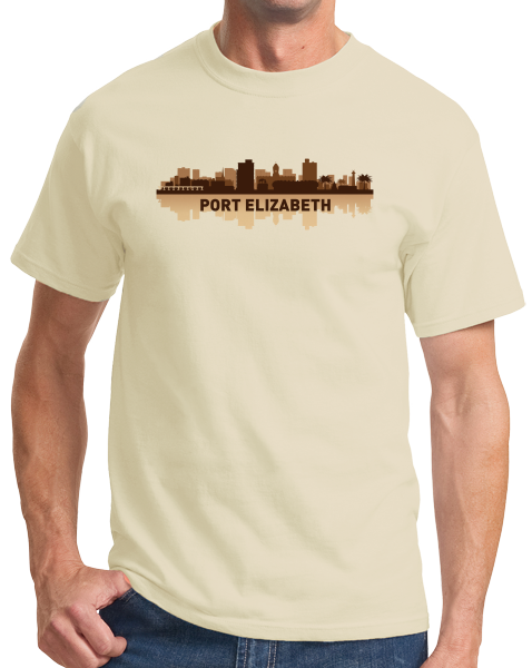 Port Elizabeth, South Africa City Skyline – South African Pride T-Shirt