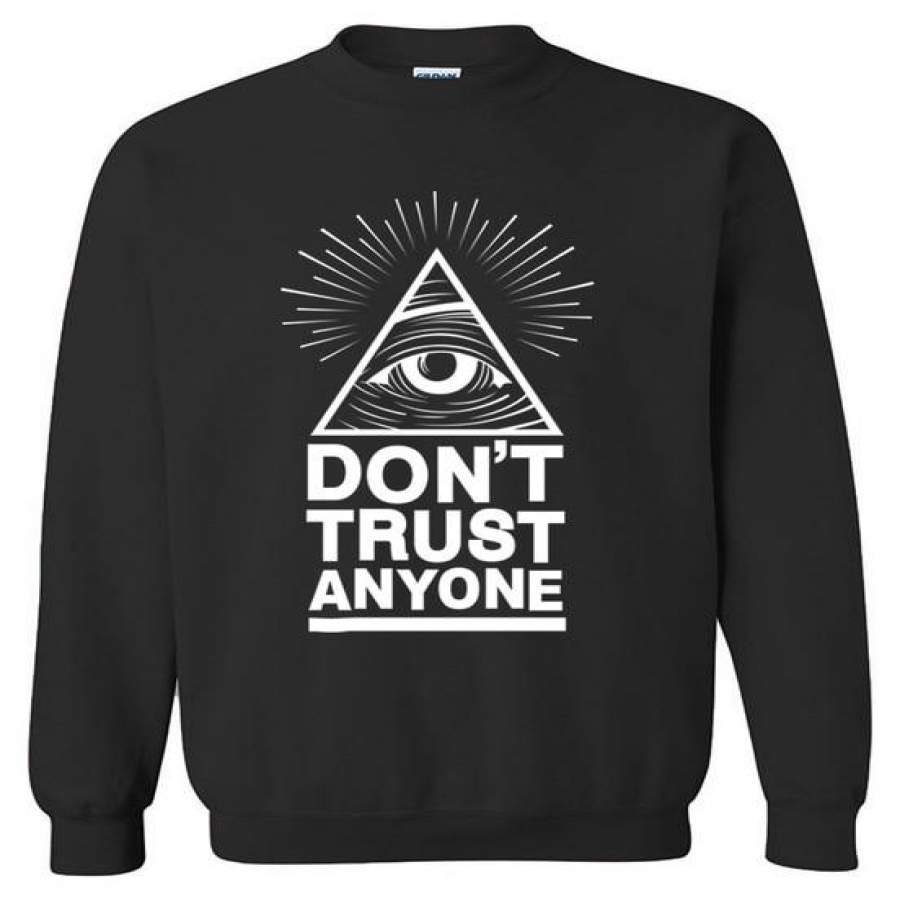 2017 hoodies men sweatshirt spring winter Dont Trust Anyone Illuminati All Seeing Eye printed fashion cool men’s sportwear kpop