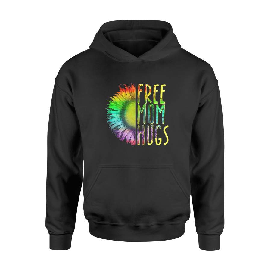 Womens Free Mom Hugs Shirt – LGBT Rainbow T-Shirt – Standard Hoodie