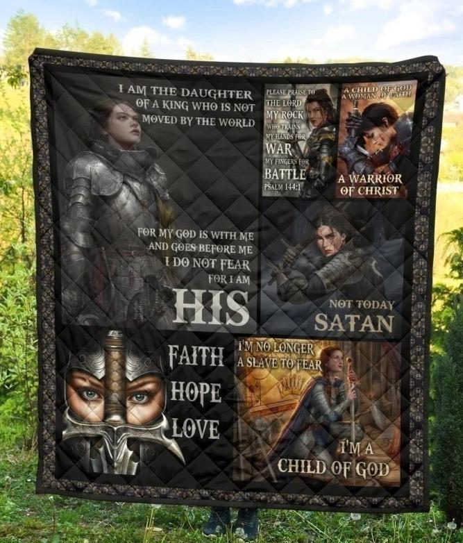 I’m A Child Of God Faith Hope Love Quilt Blanket For Faith