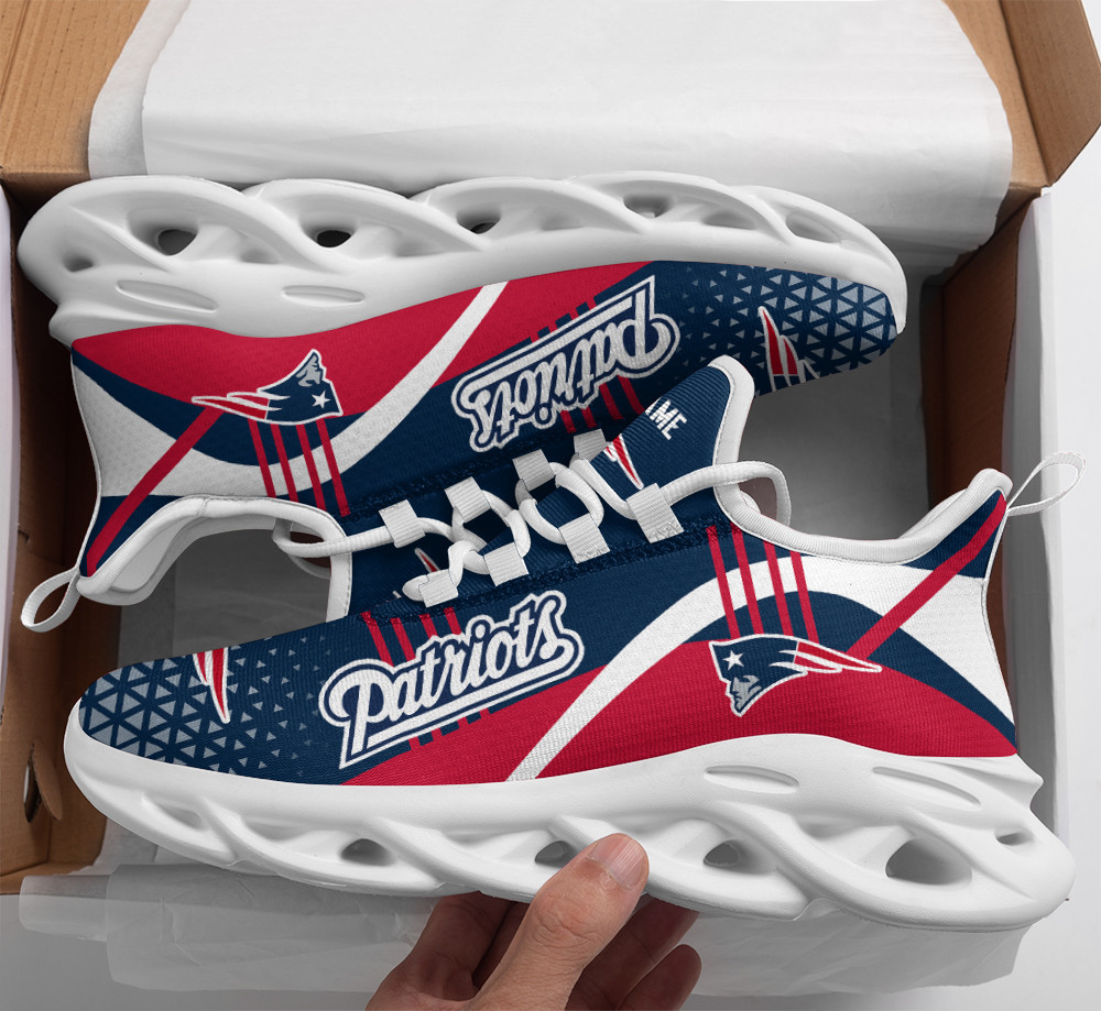 New England Patriots Personalized Yezy Running Sneakers Bg259